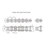 שרשרת גלגלים מדויקת עם מרווח קצר מסדרת