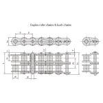 שרשרת גלגלים מדויקת עם מרווח קצר מסדרת