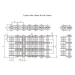 שרשרת גלגלים מדויקת עם מרווח קצר מסדרת