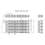 שרשרת גלגלים מדויקת עם מרווח קצר מסדרת