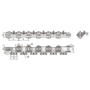 שרשרת מסוע לשטיפת בקבוקים