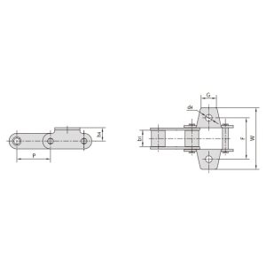 שרשרת חקלאית מפלדה מסוג C ו-CA