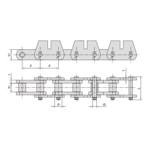 שרשרת מסוע עם תוספות