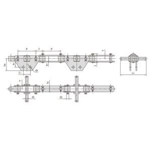 שרשרת מסוע כפולה