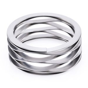 קפיץ גלי רב-סיבובי עם קצוות מרופדים