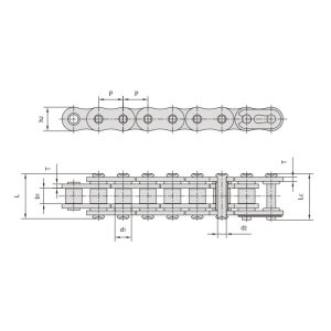 שרשרת אופנוע עם טבעת O