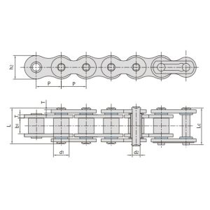 שרשרת גלגלים עם אטם O-Ring