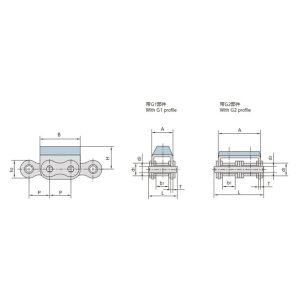 שרשרת עם לוחית מחוברת מגומי