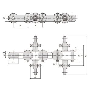שרשרת מסוע כפפות גומי