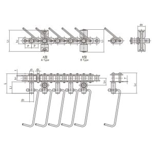 שרשרת מסוע לייצור נקניקיות