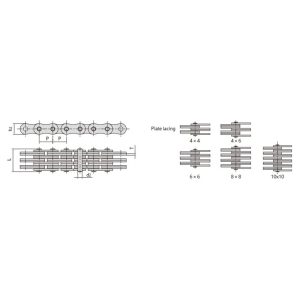 שרשרת עלים עם צלחת ערימה