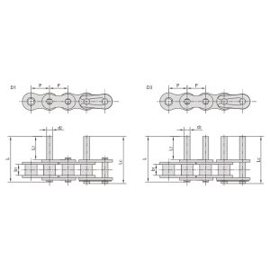 שרשרת מסוע קצרה עם