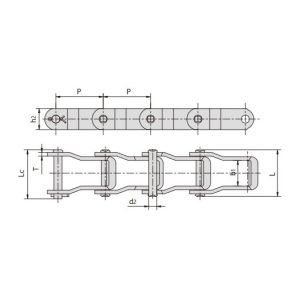 שרשרת פינים מפלדה