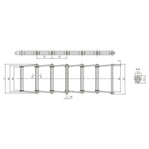 מבנה מרותך שרשרת לוחות מעוקלים