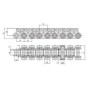 שרשראות לציוד לייצור לוחות עץ