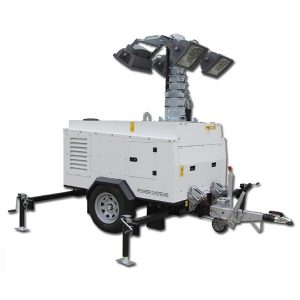 מגדל תאורה הידראולי נייד עם מנוע דיזל