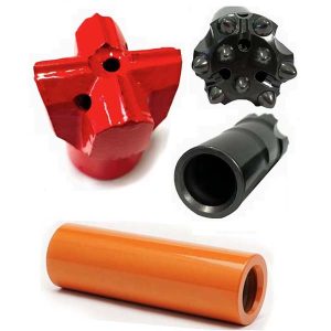 מקדח צלב עם כפתור R32 ושרוול חיבור